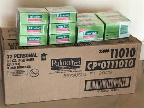 Imagen 2 de 3 de Jabón En Barra Palmolive Precio Por Caja 72 Und