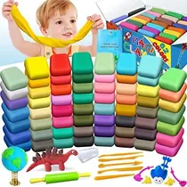Comprar Kit De Arcilla Para Modelar: 62 Colores De Arcilla Mágica Se
