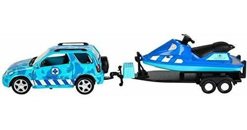 Rhode Island Novelty Aquatic 4 X 4 Con Remolque Y Moto Acuát