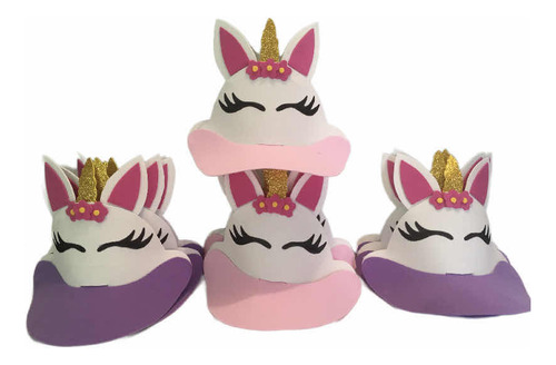 Gorra Unicornio Para Fiesta 12 Pz