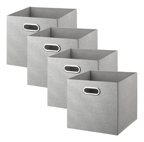 4 Cajas Organizadoras Plegables Almacenamiento Hogar Cubos