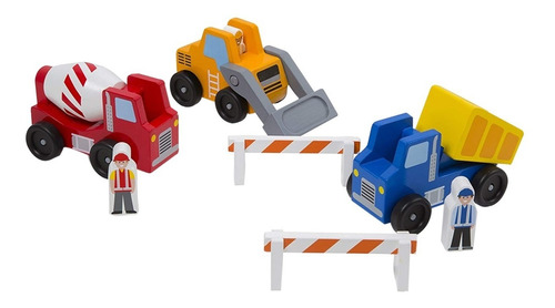 Set Vehiculo Auto Madera De Construccion X3 Didactico Cuotas