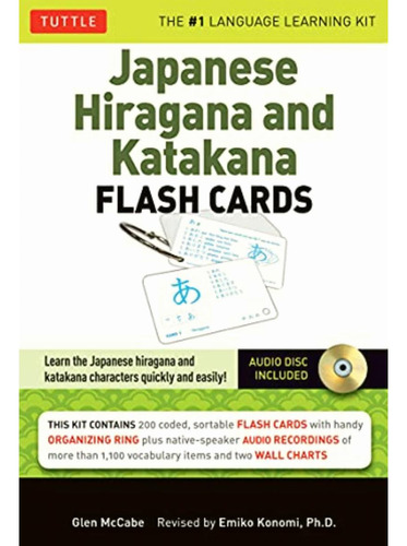 Japanese Hiragana And Katakana Flash Cards Kit: Learn The