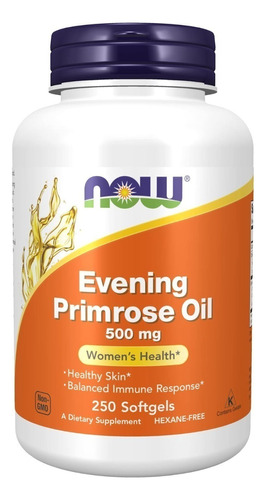 Primrose Onagra Oil 500mg 250softgeles, Now,