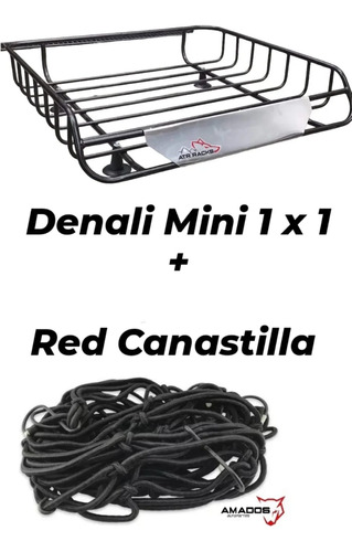 Canastilla Portaequipaje Universal 1x1 Autos Camioneta+ Red