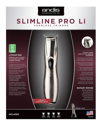Patillera Andis Slimline Pro Li + Afeitadora Profoil Shaver
