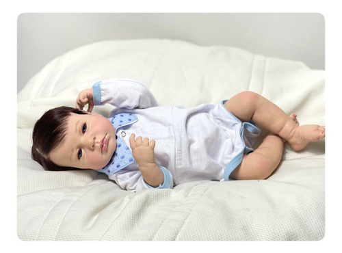 Bebê Reborn Menino Realista Tem Pipi Toma Banho