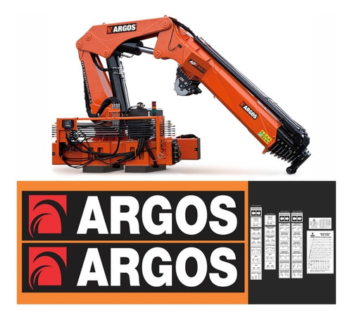 Kit De Adesivo Compatível Com Munck Argos Im35 Completo Cor ADESIVO ARGOS IM35