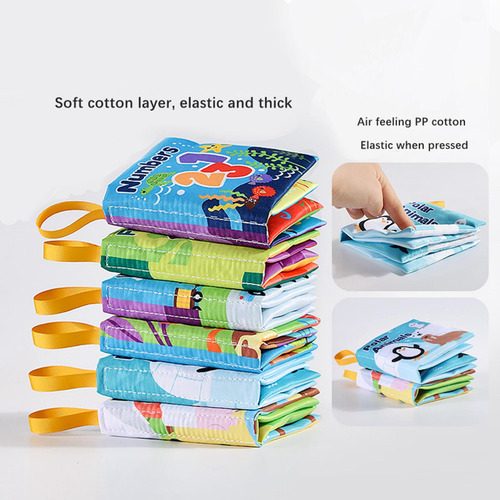 3 Libro De Tela De Baño Para Bebé, Desarrollo De Estilo D