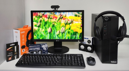 Kit Core I3, Headset Usb, Webcam, Wi-fi, Monitor 17 (Usado)