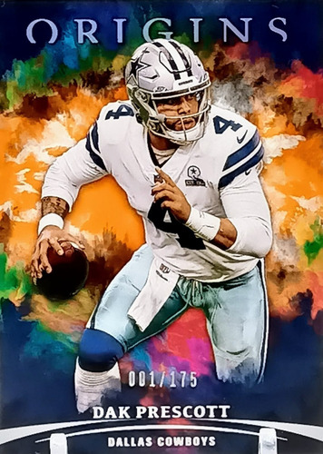 N F L Dak Prescott Y Ezekiel Elliot Dallas Lote 2 Tarjetas