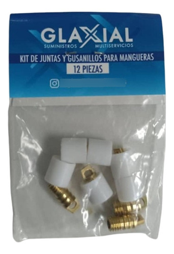 Junta De Manguera Con Gusanillo Material Viton Blanco 12ud