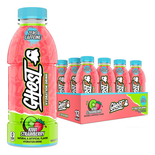 Ghost Hydration Sabor Kiwi Fresa 500ml (12 Pack)
