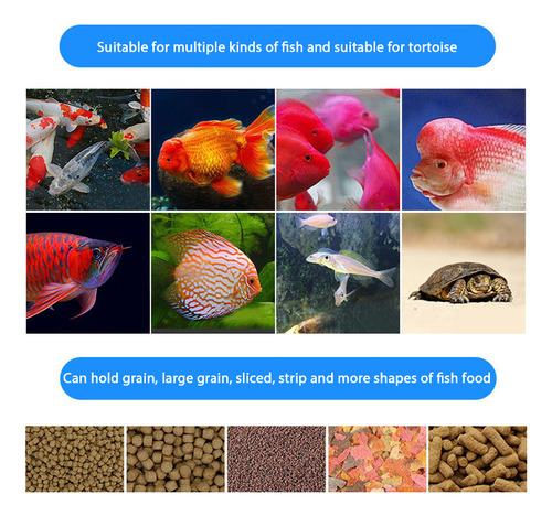 Alimentador Automático Para Peces: Temporizador, 4 Ajustes,