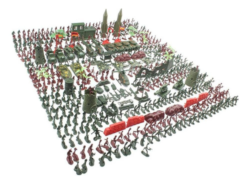 Zj Kit De Soldados Brinquedo De Plástico 4 Cm 519 Peças
