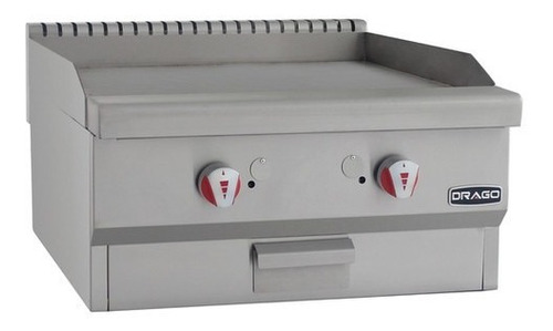 Plancha Industrial A Gas 2 Quemadores Acero Inox Pg-2 Drago