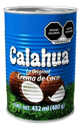 4 Pza Crema De Coco Calahua La Original 480 G