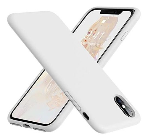 Vooii Para iPhone XS Max Case, Soft Liquid Silicone Hgxxt