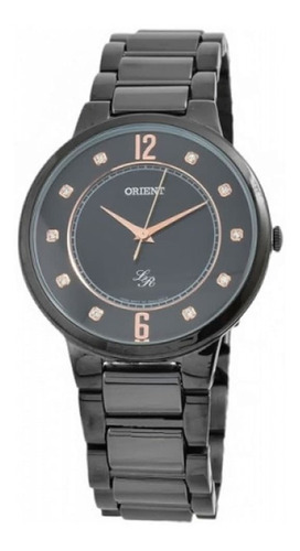 Imagen 4 de 10 de Reloj Orient Mujer Acero Ceramica Quartz Fqc0j001b Negro