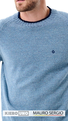 Imagen 3 de 7 de Sweater Hombre Pullover De Lana Con Cuello Redondo Kierouno