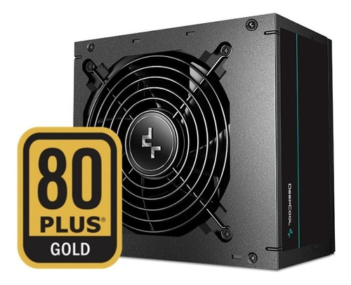 Deepcool PM850d, fuente negra de color dorado de 850 W, 110 V/220 V
