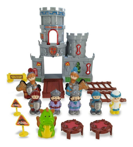 Set De Juego Castillo Y Piratas Con Luz Y Sonido Kidz Time Chocolate