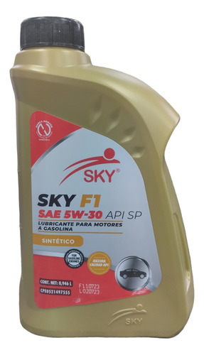 Aceite Sintético 5w30 Marca Sky