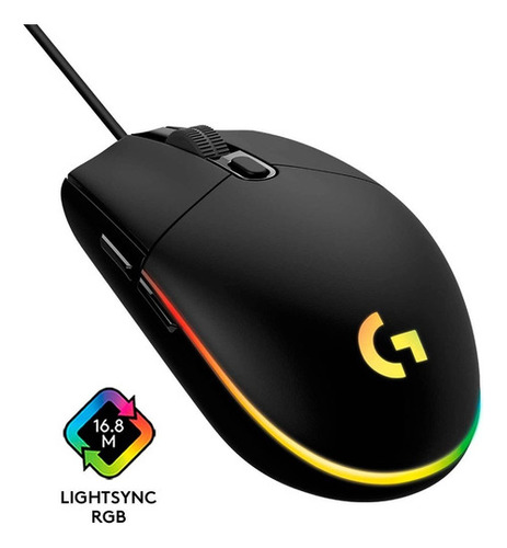 Mouse Gamer Logitech G203 Rgb Lighsync 6 Botones 8000 Dpi