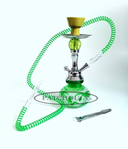 Imagen 7 de 8 de Narguile Pipa Agua Narguila Shisha Hookah 1 Manguera 28 Cm.