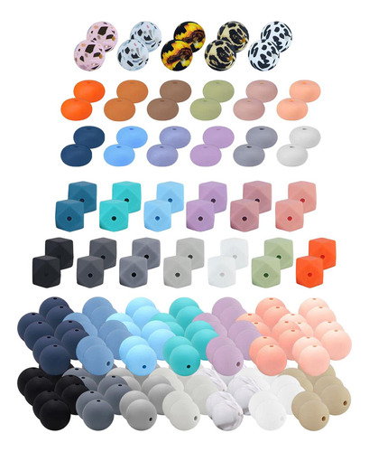 225 Cuentas De Silicona Para Hacer Llaveros, Varios Colores