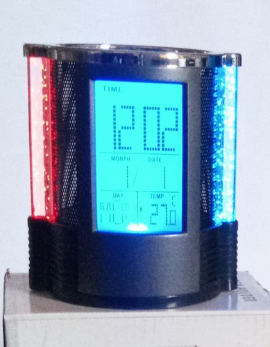 Reloj Digital De Mesa Alarma Luz Temporizador Portalapicero