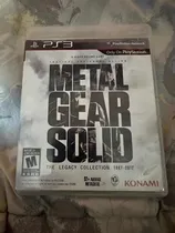 Comprar Metal Gear Solid The Legacy Collection Ps3