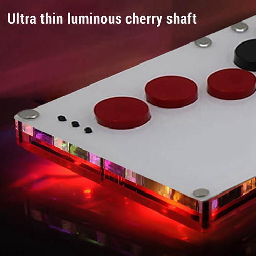 Juego De Mando De Combate Arcade Con Botones Completos Slim