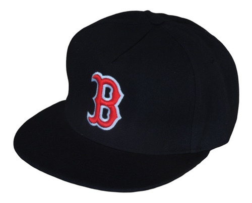 Imagen 4 de 5 de Gorra B Boston Visera Plana Bordada Snapback Mujer Hombre