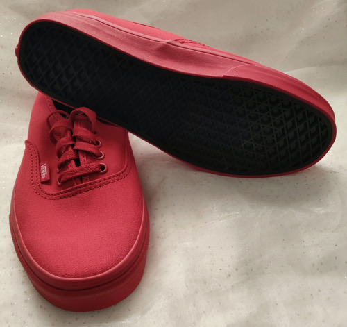 Vans Authentic True Red Unisex Color Rojo Talla 26.5 (Usado)