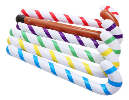 Muletas Inflables De Pvc Decorativas, 6 Piezas