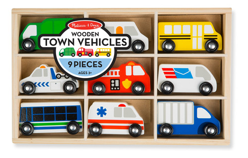 Set Autos Urbanos De Madera Melissa & Doug