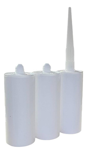 Tubos Para Calafateo De Plástico Blanco De 5 Onzas Con Punt