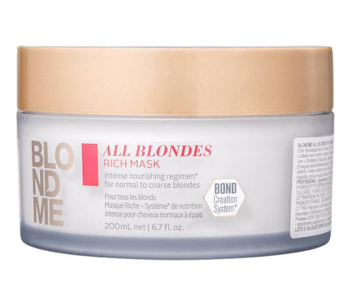 Máscara Capilar 200ml Blondme All Blondes Rich