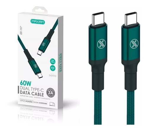 Cable Carga Rapida 60w Dual C 2m Para Celulares Notebook