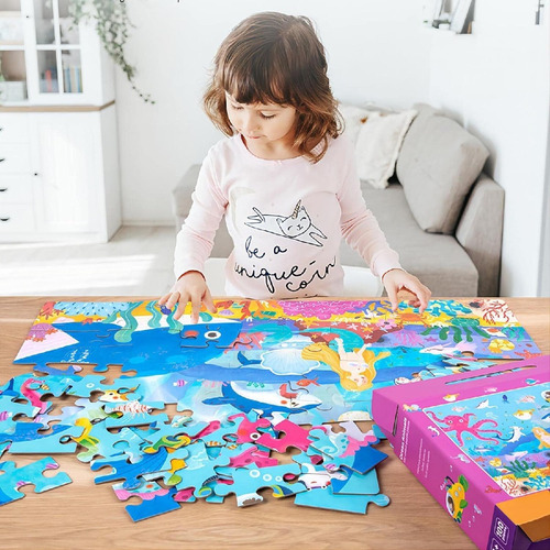 Rompecabezas Puzzles Animal Océano Espacio Juego Didáctico