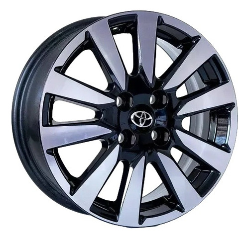 Rodas Toyota Etios Cross Aro 14 R81 Jogo 4 Rodas + Bicos Cor Preto Diamantado