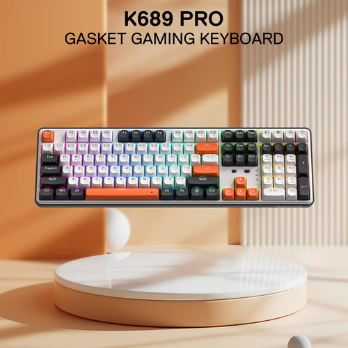 Teclado Para Jogos Redragon K689 Pro Wireless Gasket Rgb