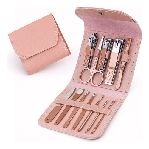 Juego De Manicura 12 En 1 Kit De Pedicura Profesional Corta.