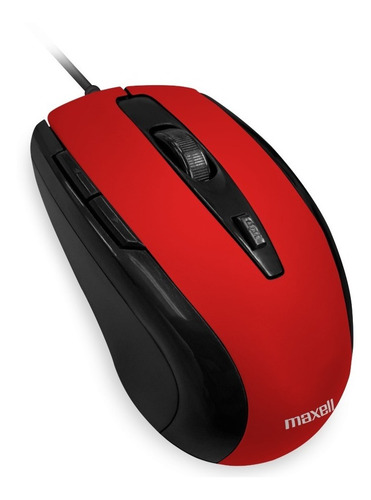 Imagen 2 de 3 de Mouse Optico Pc Notebook Maxell 5 Botones Cable 150cm