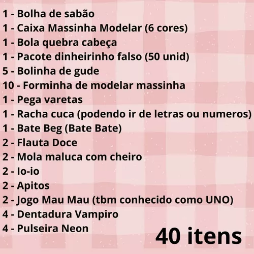 50 Brinquedo Racha Cuca Números Prenda Atacado