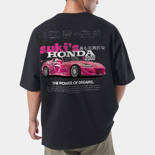 Remera Oversize Honda Suki 2000 Rapidos Y Furiosos Y2k