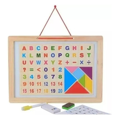 Pizarra Didáctica Infantil Magnética Con Numeros Y Letras