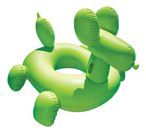 Inflable Para Alberca En Forma De Globo De Perro 2 Mod Color Verde