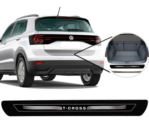 Soleira Protetor Apoio Porta Malas Vw T-cross 2019 2020 2021